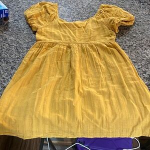 American Eagle Outfitters Yellow Mini Dress